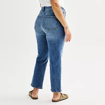 Sonoma Curvy High-Rise Straight Jeans
