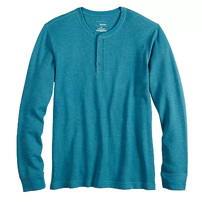 Sonoma Cotton Blend Thermal Henley